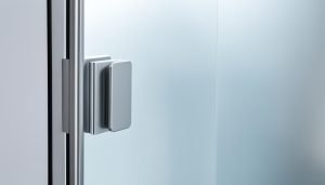 Aluminium toilet doors