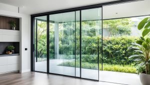 Aluminum sliding doors