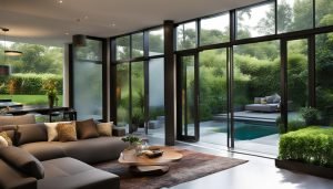 Sliding glass door design