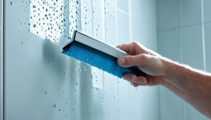 Squeegee shower glass