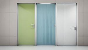 Toilet door materials