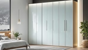 fluted glass wardrobe