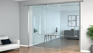 glass door rail systems