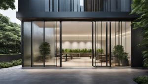 glass doors in singapore office