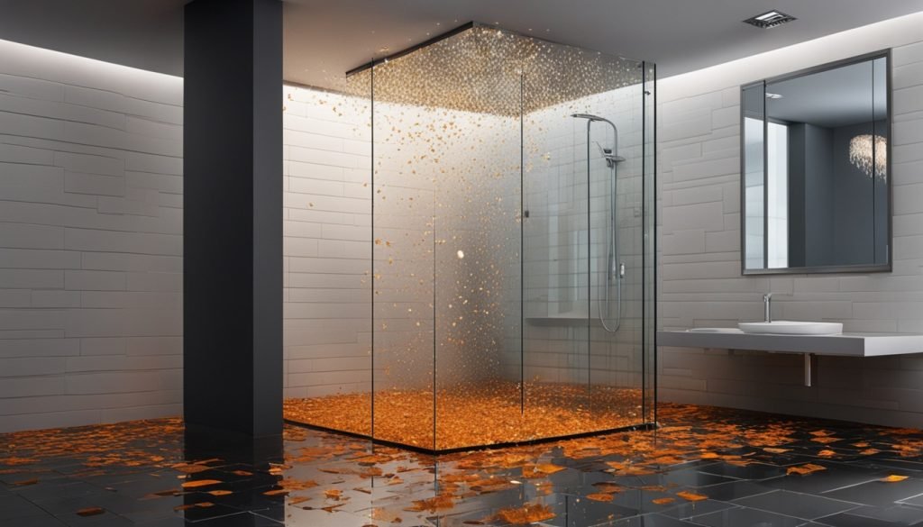 glass shower door spontaneously shatter