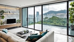 glass sliding door