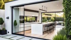 kitchen sliding glass door