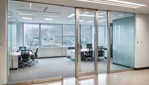 office glass door