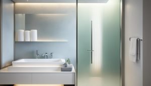 privacy glass toilet door