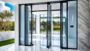 sapphire full height glass doors
