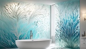 stained glass toilet doors