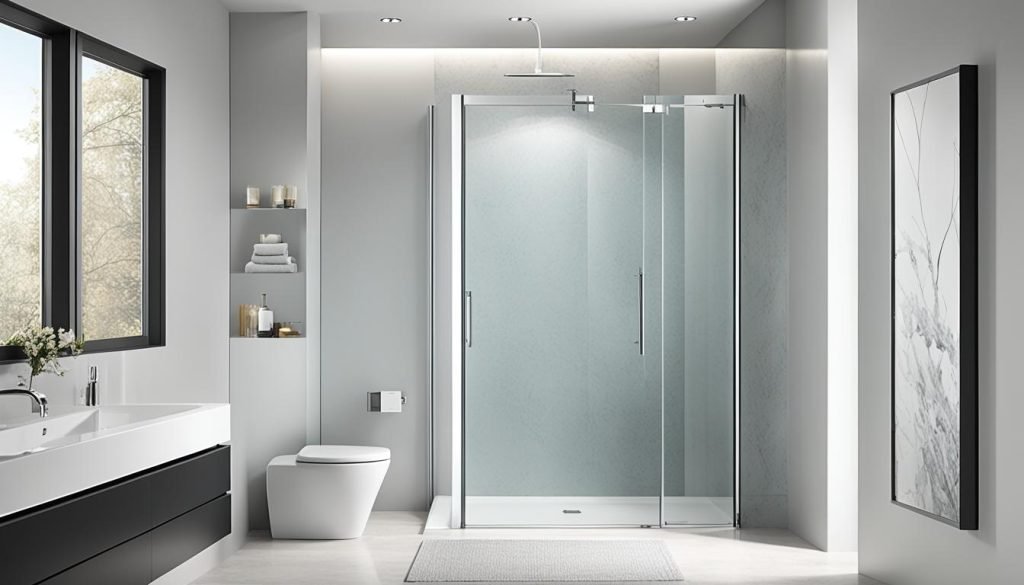 toilet glass door