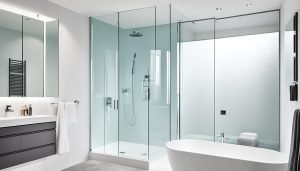 10mm toughened glass shower screen