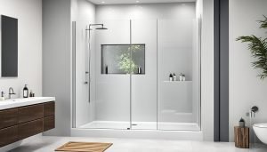 Frameless shower screens