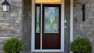 Front door glass cover ideas