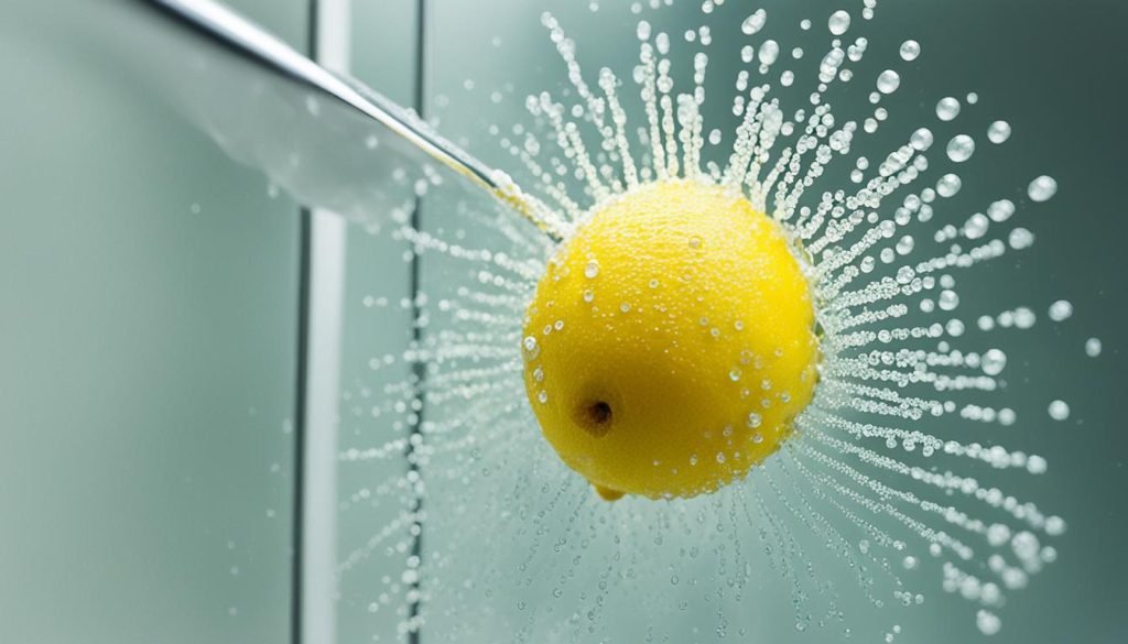 Lemon and Salt Shower Glass Cleaner