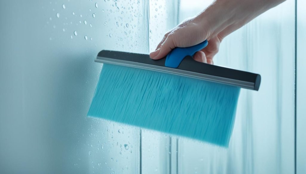 Squeegee for shower glass