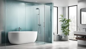 Tempered glass shower screen