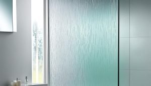 Textured acrylic shower panels