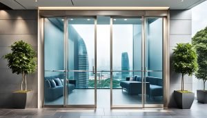 commercial glass door
