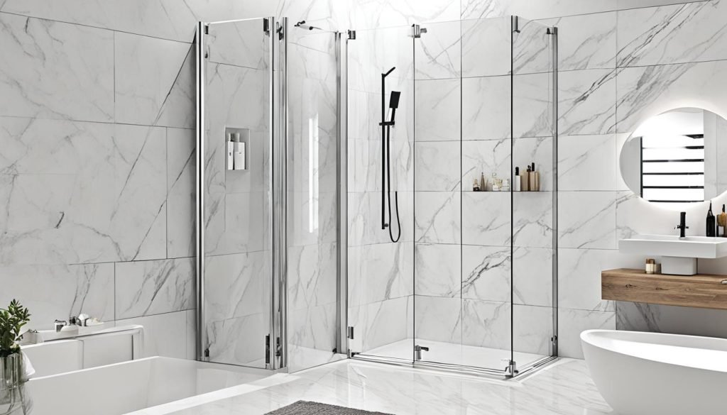 customizable folding shower screen