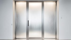 fluted glass door upgrade