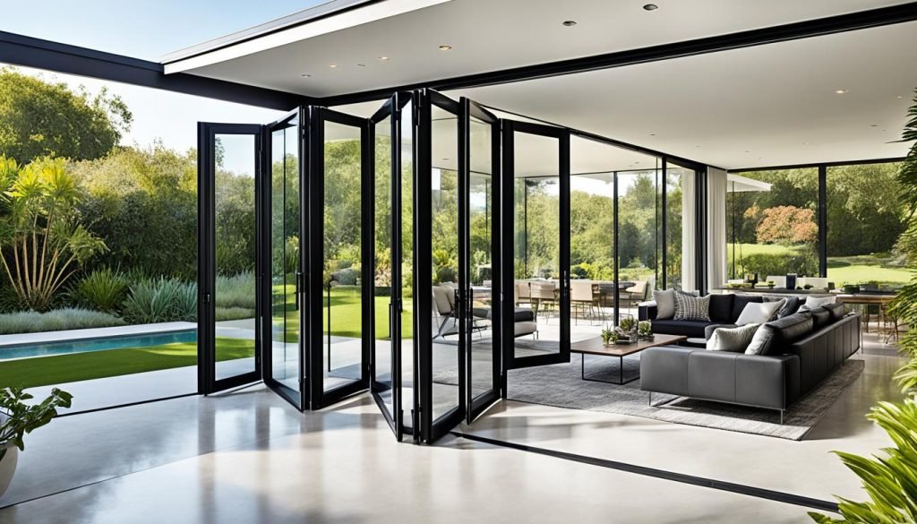 folding glass door singapore