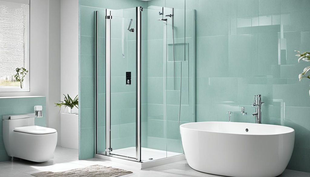 folding glass shower screen installation