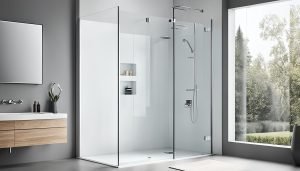 frameless tempered glass shower screens