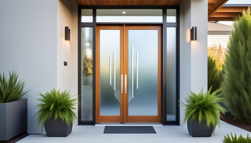 front door glass cover ideas