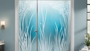 frosted glass bathroom door styles