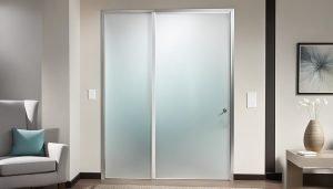 frosted glass panel door