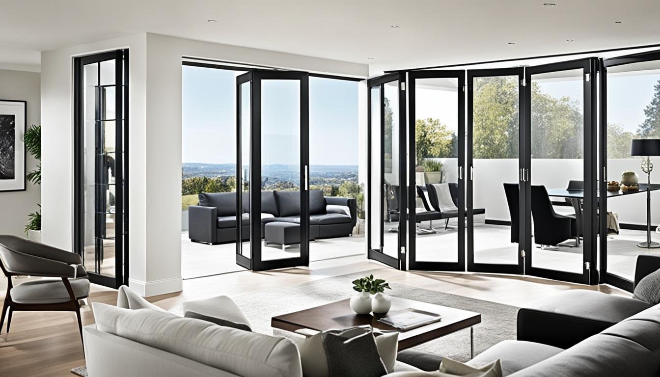Byfold Doors With Magazine Rack Stylish Internal Bifold Doors with Glass Panels