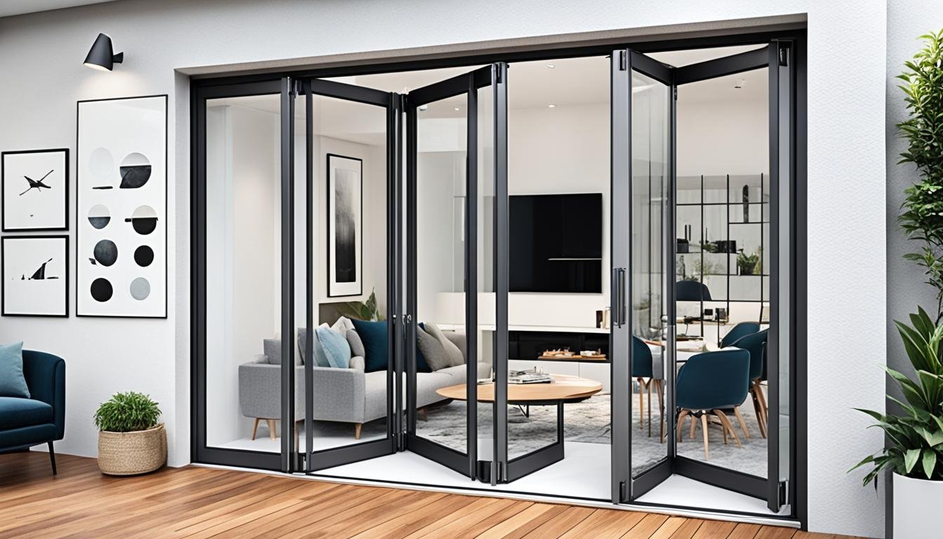Stylish Internal Bifold Doors with Glass in Singapore