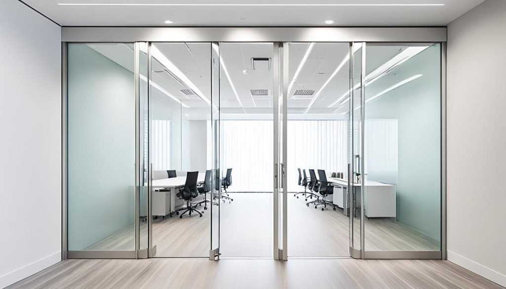 office glass door design