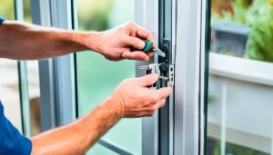 professional sliding door lock installation