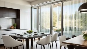 ribbed glass kitchen door