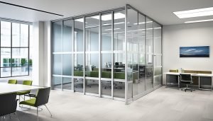 sliding glass office doors