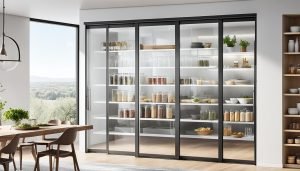 sliding glass pantry door