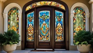 stained glass designs for doors