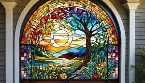 stained glass doors