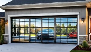 types of glass garage doors