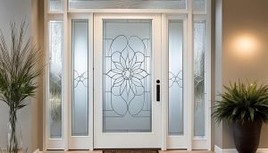 white glass door design