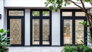 Design versatility of custom glass doors