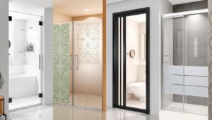 bathroom glass door styles