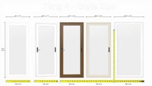 common sliding door sizes