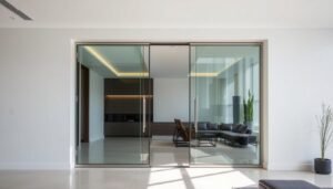 glass sliding door system