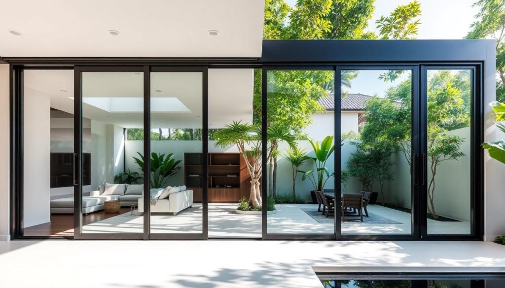 glass sliding doors