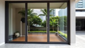 glass swing door