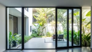 innovative design frameless glass sliding doors